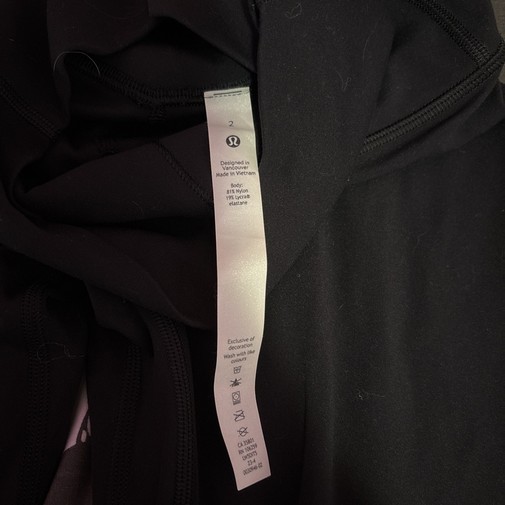 Lululemon Athletica Black Leggings - Picture 3 of 3